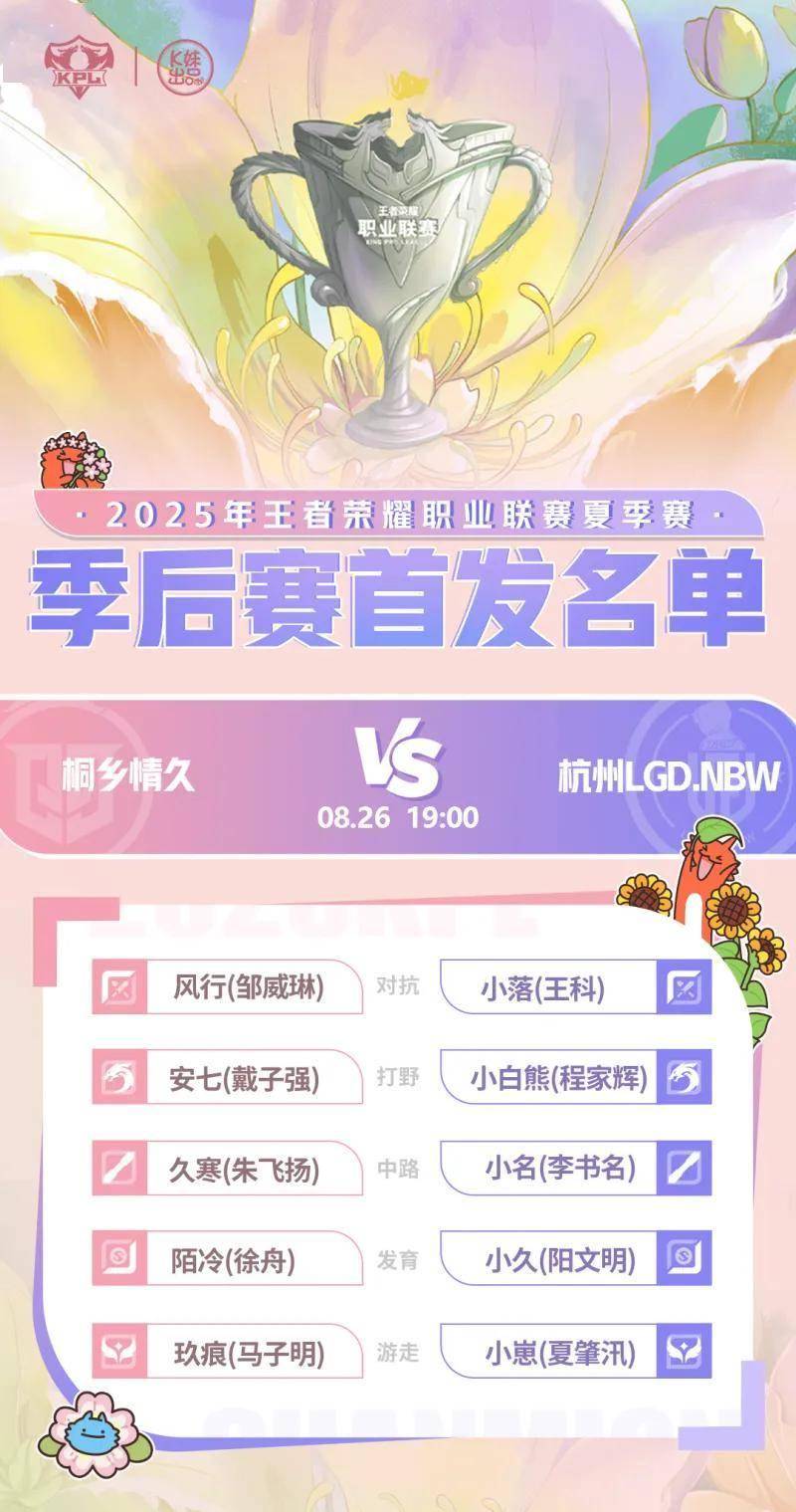 8月26日19:00,情久与LGD.NBW的季后赛生死战!谁将胜出?